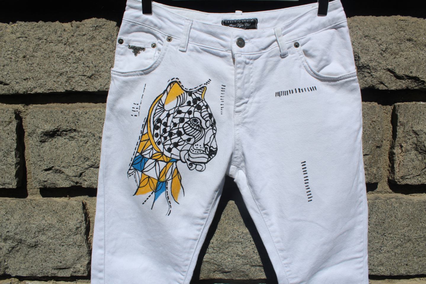 Дрехи-рисувани панталони 12