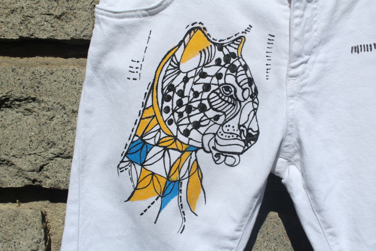 Дрехи-рисувани панталони 9